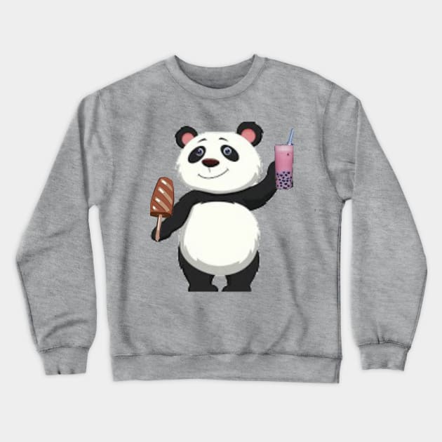 Panda Crewneck Sweatshirt by Jumana2017